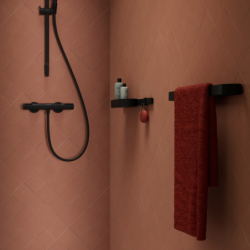 Wieszak na ręcznik Czarny Matowy WallStoris HANSGROHE 27926670