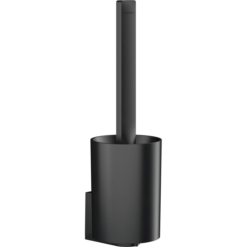 Szczotka do WC z pojemnikiem, ścienna Czarny Matowy WallStoris HANSGROHE 27927670