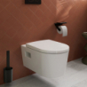 Szczotka do WC z pojemnikiem, ścienna Czarny Matowy WallStoris HANSGROHE 27927670