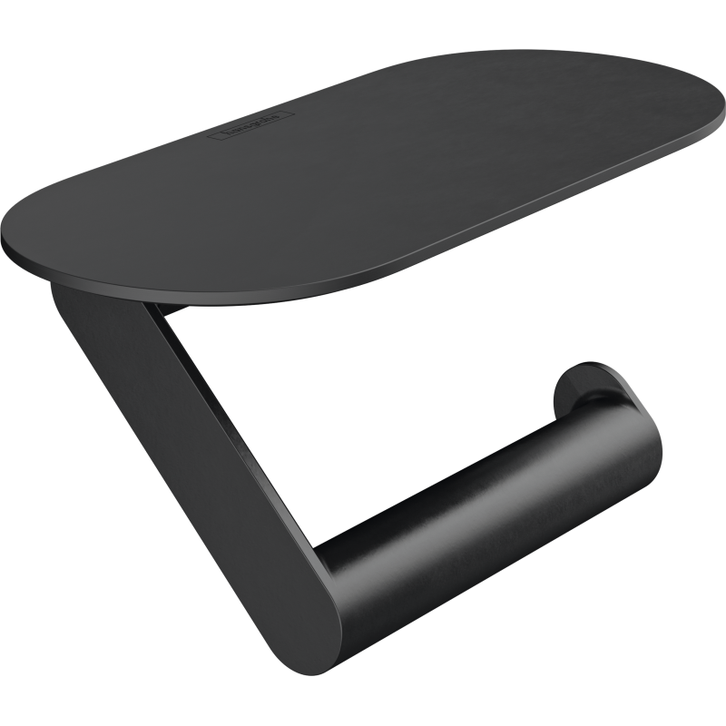 Uchwyt na papier toaletowy z półką Czarny Matowy WallStoris HANSGROHE 27928670