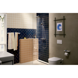 Uchwyt na papier toaletowy z półką Biały Matowy WallStoris HANSGROHE 27928700