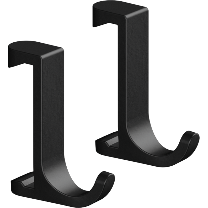 Haczyki na ręcznik, szerokie Czarny Matowy WallStoris HANSGROHE 27929670