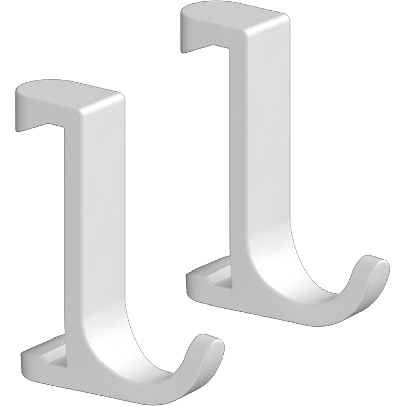 Haczyki na ręcznik, szerokie Biały Matowy WallStoris HANSGROHE 27929700