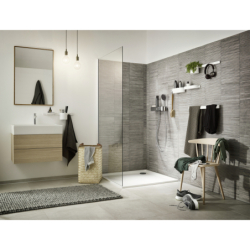Haczyki na ręcznik, szerokie Biały Matowy WallStoris HANSGROHE 27929700