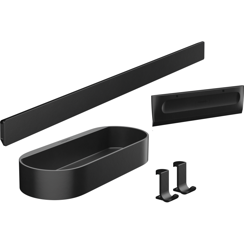 Pakiet prysznicowy Czarny Matowy WallStoris HANSGROHE 27967670