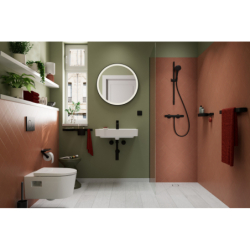 Pakiet prysznicowy Czarny Matowy WallStoris HANSGROHE 27967670
