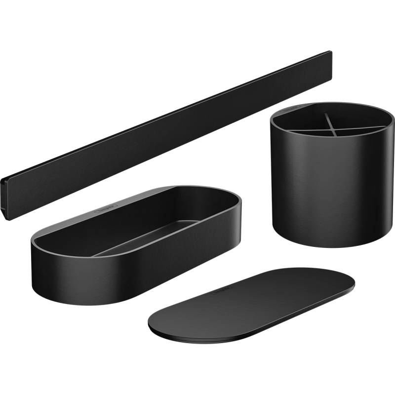 Pakiet łazienkowy Czarny Matowy WallStoris HANSGROHE 27968670