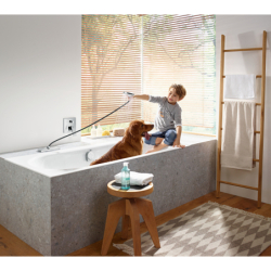 Element zewnętrzny, prostokątny Chrom sBox HANSGROHE 28010000