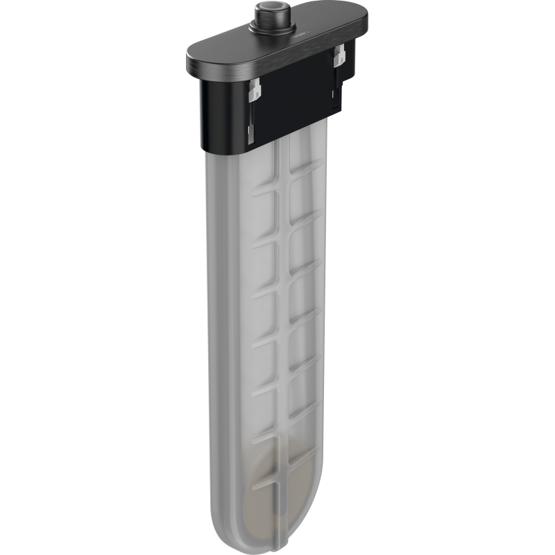 Element zewnętrzny, owalny Czarny Chrom Szczotkowany sBox HANSGROHE 28020340