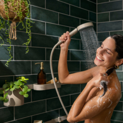 Wąż prysznicowy 125 cm, tekstylny Piaskowy (recycled) Designflex Planet Edition HANSGROHE 28221210