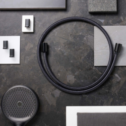 Wąż prysznicowy 200 cm, tekstylny Czarny Matowy Designflex HANSGROHE 28230670