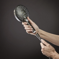 Wąż prysznicowy 125 cm Czarny Chrom Szczotkowany Isiflex HANSGROHE 28272340