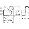 Uchwyt prysznicowy Porter Vario Chrom HANSGROHE 28328000