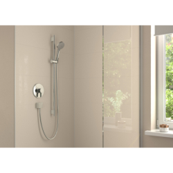 Drążek prysznicowy S Puro 90 cm z wężem Isiflex 160 cm Chrom Unica HANSGROHE 28631000