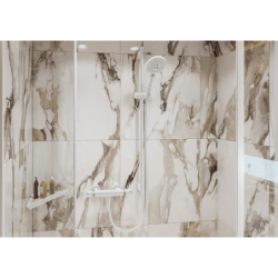 Drążek prysznicowy S Puro 65 cm z wężem Isiflex 160 cm Biały Matowy Unica HANSGROHE 28632700