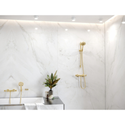 Drążek prysznicowy S Puro 65 cm z wężem Isiflex 160 cm Złoty Optyczny Polerowany Unica HANSGROHE 28632990