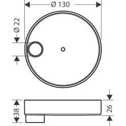 Mydelniczka S Puro Chrom Casetta HANSGROHE 28679000