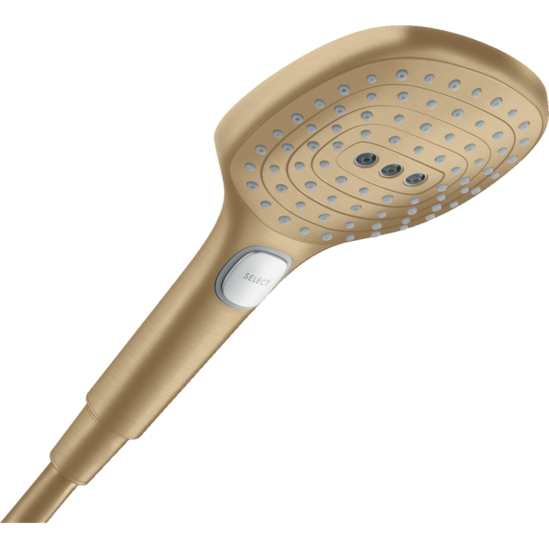 Główka prysznicowa 120 3jet PowderRain EcoSmart Brąz Szczotkowany Raindance Select E HANSGROHE 28728140