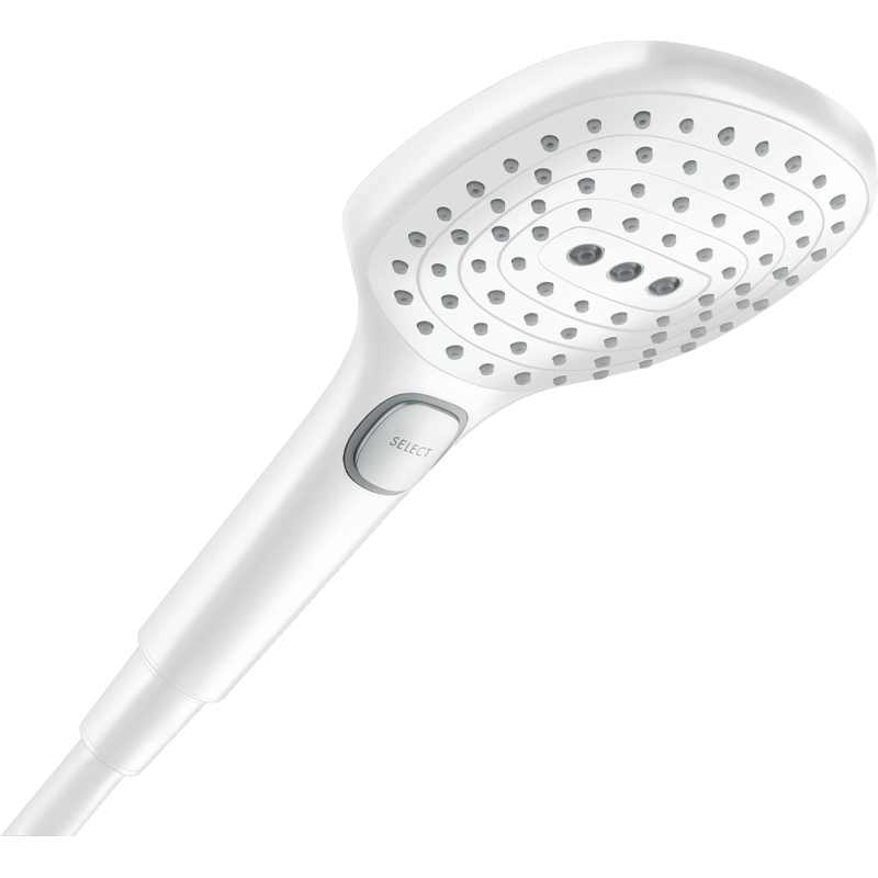 Główka prysznicowa 120 3jet PowderRain EcoSmart Biały Matowy Raindance Select E HANSGROHE 28728700