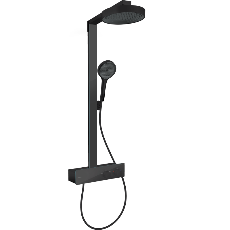Komplet prysznicowy 250 1jet EcoSmart z termostatem ShowerTablet 350 Czarny Matowy Rainfinity HANSGROHE 28742670