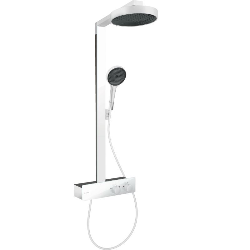 Komplet prysznicowy 250 1jet EcoSmart z termostatem ShowerTablet 350 Biały Matowy Rainfinity HANSGROHE 28742700