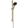 Set prysz. 130 3jet EcoSmart z drążek S Puro 65 cm PushSlider i wąż Designflex 160 cm Brąz brushed Rainfinity HANSGROHE 28746140