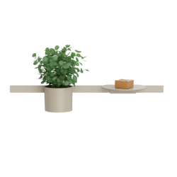 Panel ścienny 70 cm Piaskowy (recycled) WallStoris Planet Edition HANSGROHE 28911210