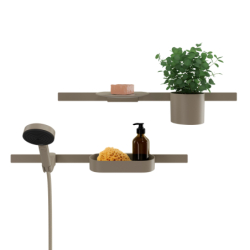 Haczyki na ręcznik, szerokie Piaskowy (recycled) WallStoris Planet Edition HANSGROHE 28915210