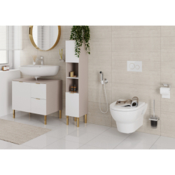 Główka prysznicowa Bidette 1 jet S EcoSmart dla wody zimnej z uchwytem i wężem prysznicowym 125 cm Chrom HANSGROHE 29230000