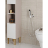 Główka prysznic. Bidette 1 jet S EcoSmart dla wody zimnej z uchwytem i wężem prysznicowym 125 cm Biały Matowy HANSGROHE 29230700