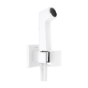 Główka prysznic. Bidette 1 jet E EcoSmart dla wody zimnej z uchwytem i wężem prysznicowym 125 cm Biały Matowy HANSGROHE 29231700
