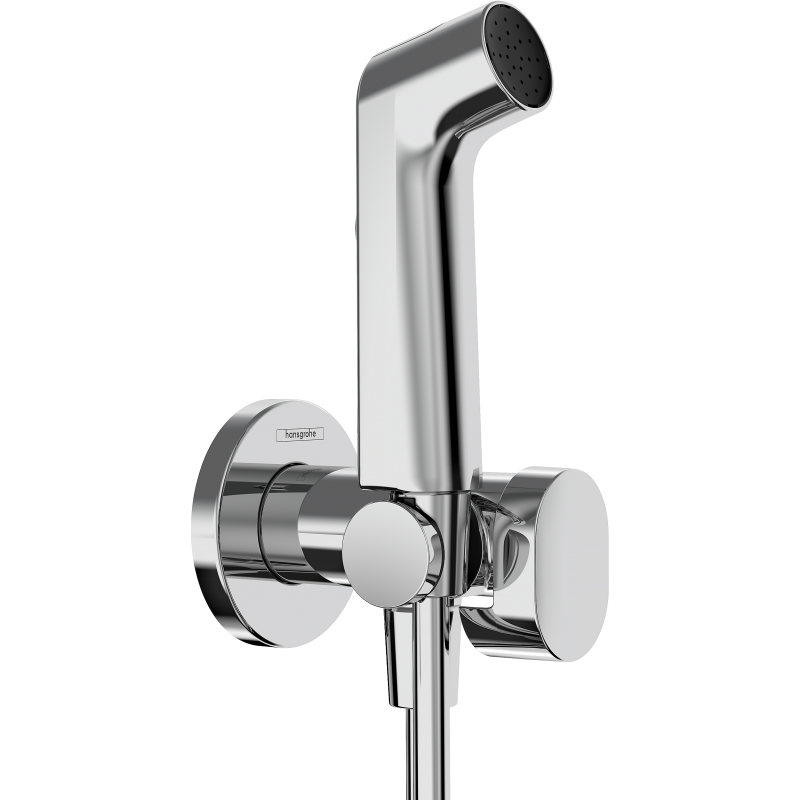 Główka prysznicowa Bidette 1jet S EcoSmart z mieszaczem, uchwytem i wężem prysznicowym 125 cm Chrom HANSGROHE 29232000