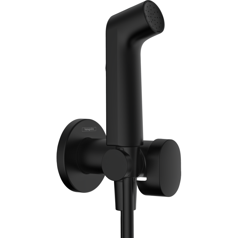 Główka prysznicowa Bidette 1jet S EcoSmart z mieszaczem, uchwytem i wężem prysznicowym 125 cm Czarny Matowy HANSGROHE 29232670