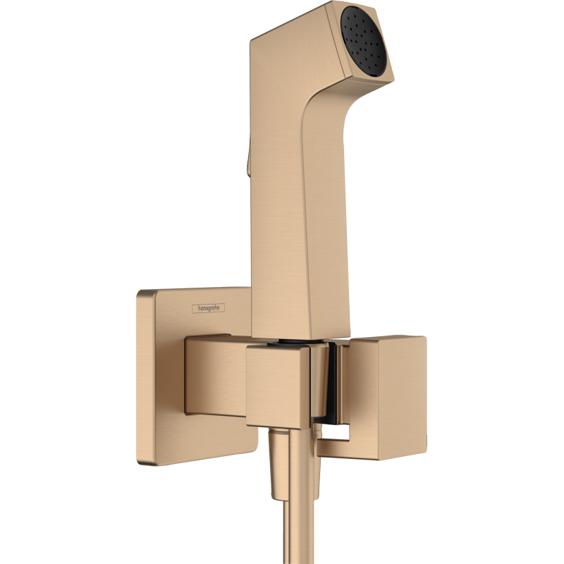 Główka prysznic. Bidette 1jet E EcoSmart z mieszaczem, uchwytem i wężem prysznicowym 125 cm Brąz Szczotkowany HANSGROHE 29233140