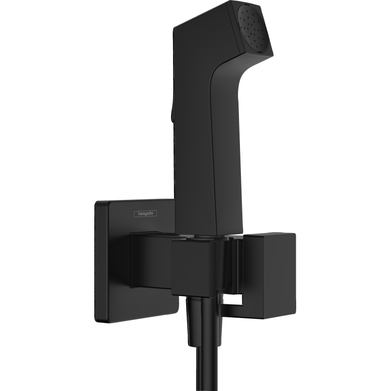 Główka prysznicowa Bidette 1jet E EcoSmart z mieszaczem, uchwytem i wężem prysznicowym 125 cm Czarny Matowy HANSGROHE 29233670