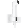 Główka prysznicowa Bidette 1jet E EcoSmart z mieszaczem, uchwytem i wężem prysznicowym 125 cm Biały Matowy HANSGROHE 29233700