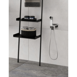Główka prysznicowa Bidette 1jet E EcoSmart z mieszaczem, uchwytem i wężem prysznicowym 125 cm Biały Matowy HANSGROHE 29233700