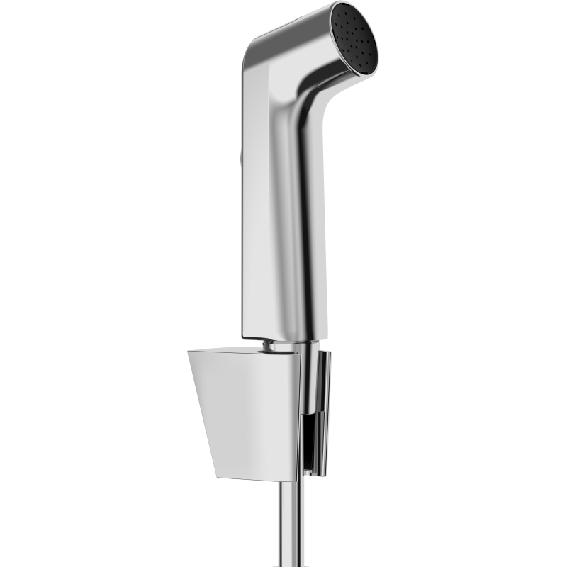 Główka prysznicowa Bidette 1jet S EcoSmart z uchwytem Porter S i wężem prysznicowym 125 cm Chrom HANSGROHE 29238000