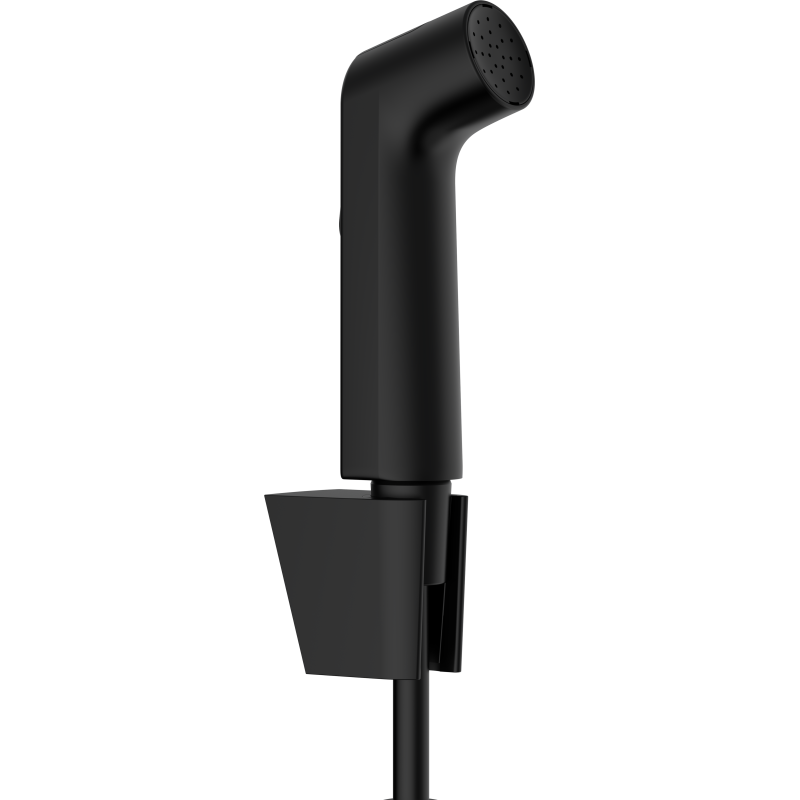 Główka prysznicowa Bidette 1jet S EcoSmart z uchwytem Porter S i wężem prysznicowym 125 cm Czarny Matowy HANSGROHE 29238670