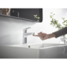 Jednouchwytowa bateria umywalkowa 100 LowFlow z kompletem odpływowym z cięgłem Chrom Focus HANSGROHE 31603000