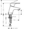 Jednouchwytowa bateria umywalkowa 70 z kompletem odpływowym Push-Open Chrom Focus HANSGROHE 31604000
