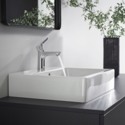 Jednouchwytowa bateria umywalkowa 100 z kompletem odpływowym z cięgłem Chrom Focus HANSGROHE 31607000