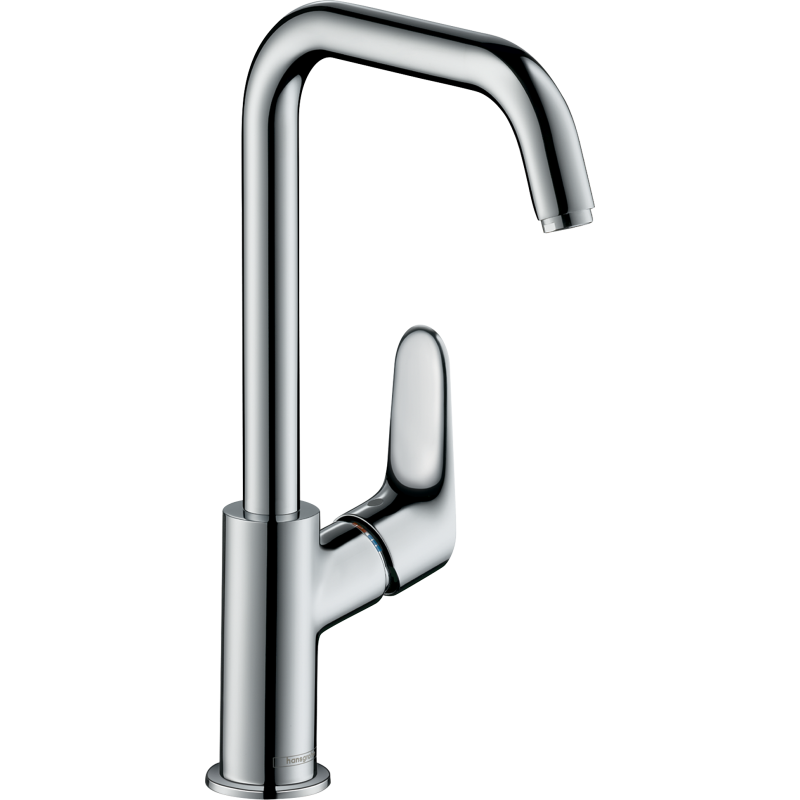 Jednouchwytowa bateria umywalkowa 240 z obrotową wylewką i kompletem odpływowym z cięgłem Chrom Focus HANSGROHE 31609000