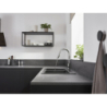 Jednouchwytowa bateria kuchenna 240, wyciągana wylewka, 2jet Chrom Focus M41 HANSGROHE 31815000