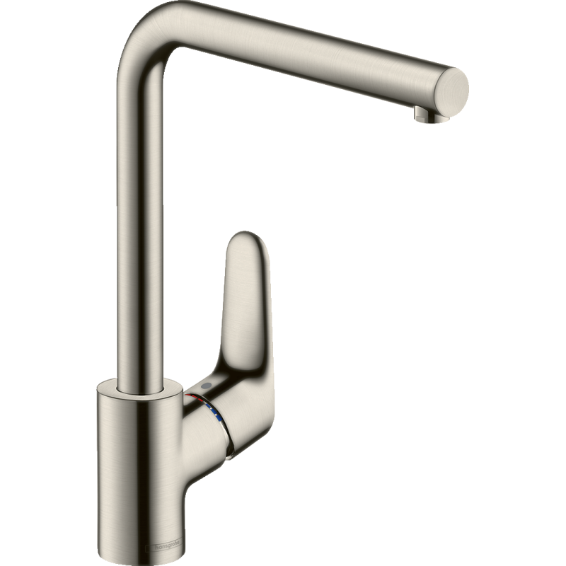 Jednouchwytowa bateria kuchenna 280, 1jet Stal Szlachetna Finish Focus M41 HANSGROHE 31817800