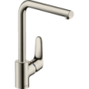 Jednouchwytowa bateria kuchenna 280, 1jet Stal Szlachetna Finish Focus M41 HANSGROHE 31817800