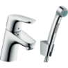 Jednouchwytowa bateria umywalkowa 70 z główką Bidette i wężem 160 cm, bez kompletu odpływowego Chrom Focus HANSGROHE 31926000