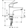 Jednouchwytowa bateria wannowa Monotrou bez przełącznika ciśnieniowego Chrom Focus HANSGROHE 31931000