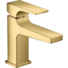 Bateria umywalkowa 100 do małych umywalek z kpl. odpływ. Push-Open Złoty Optyczny Polerowany Metropol HANSGROHE 32500990
