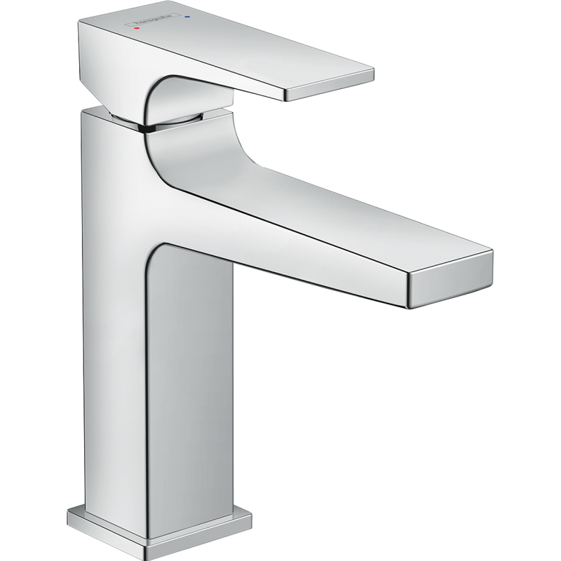 Jednouchwytowa bateria umywalkowa 110 z kompletem odpływowym z cięgłem Chrom Metropol HANSGROHE 32506000